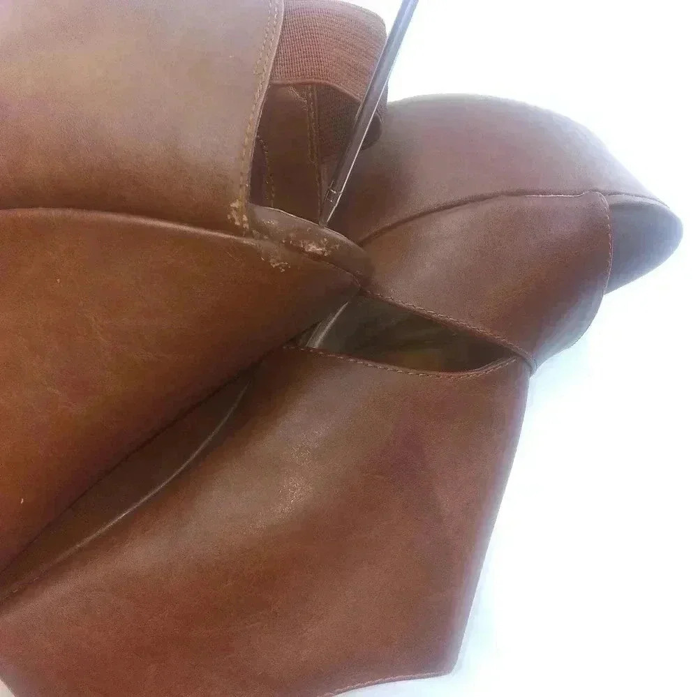 Madden Girl Women's Brown High Wedge Heel Shoes - Picture 3 of 13